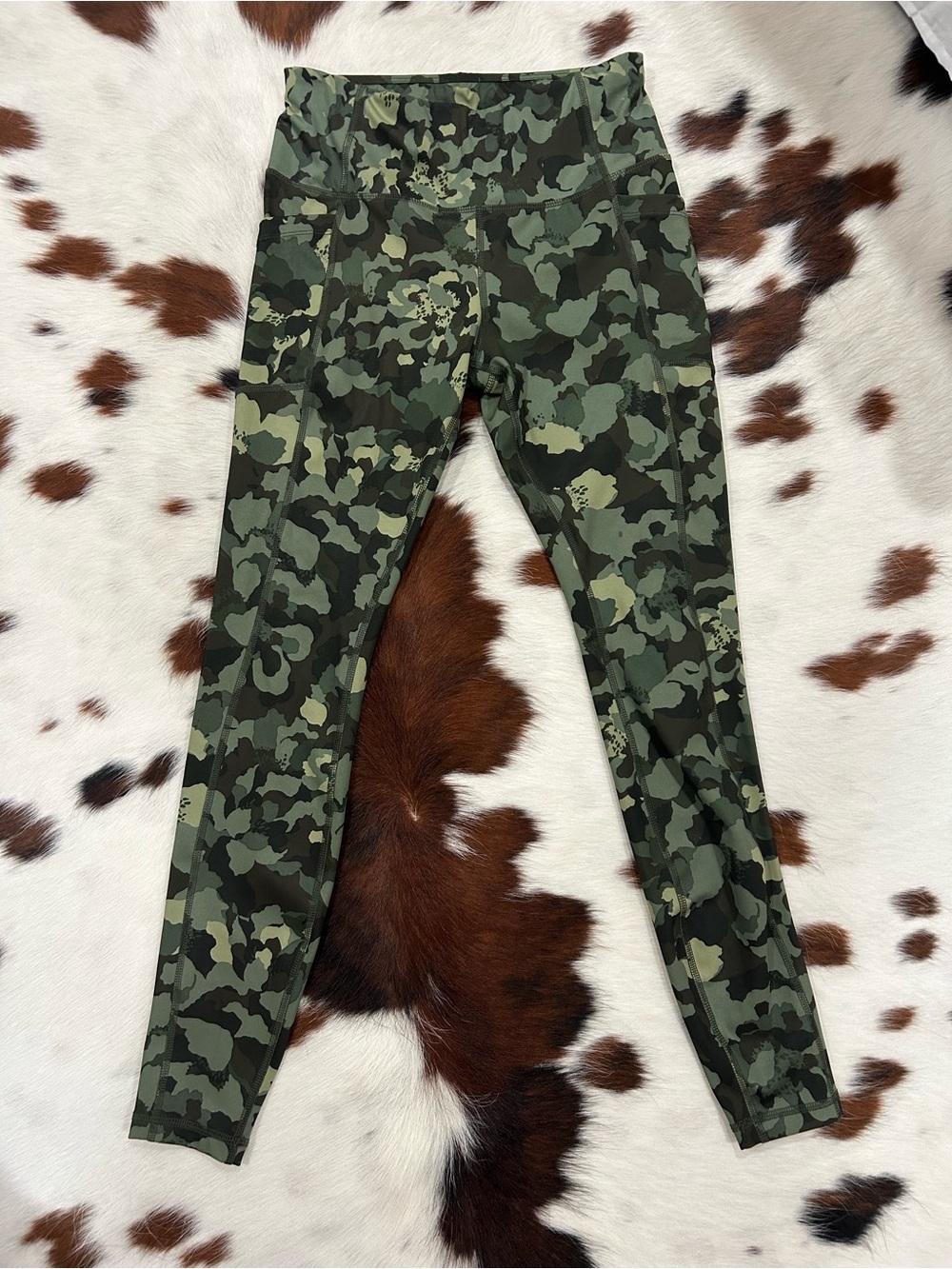 Women’s Avia Camouflage Leggings - Green Camo